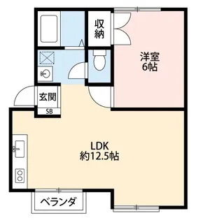 メゾン北小金B棟【2階】の間取り