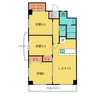 オーリック【6階】の間取り