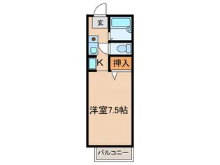 サニ-ハイツ中川C棟【2階】の間取り