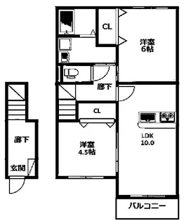 アルページュ【2階】の間取り