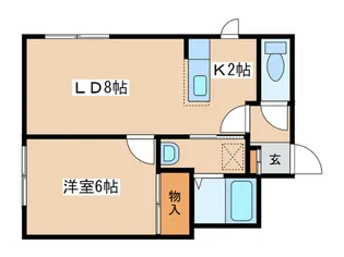 シャトーテラシマ【3階】の間取り
