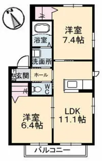 ファミーリエN【2階】の間取り