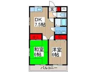 ヴィレッジR&K【3階】の間取り
