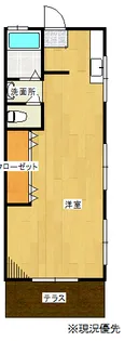 コーポ三浦【1階】の間取り