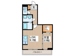 Erde五輪II【2階】の間取り