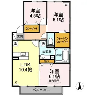アルシオネ Aの間取り