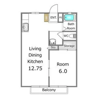 光陽台伍番館【1階】の間取り