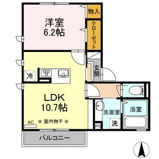 ピース【2階】の間取り