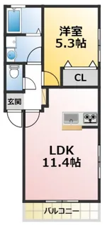 メゾンリベルテ【2階】の間取り