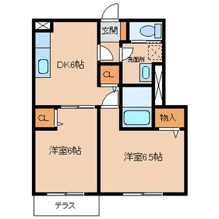 フィオソーレ【1階】の間取り