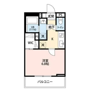 フルール野並【1階】の間取り