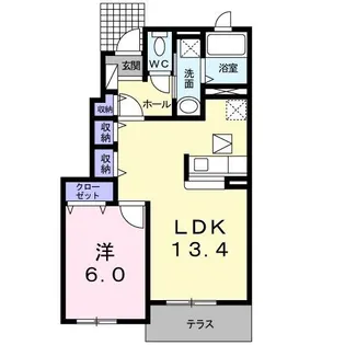 クオ・レガーロ【1階】の間取り