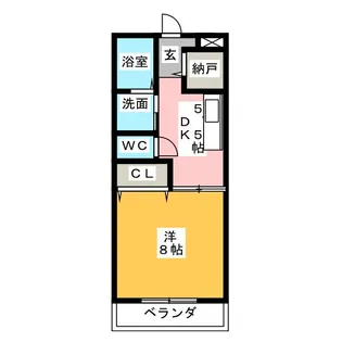 サンシャインベル2【1階】の間取り