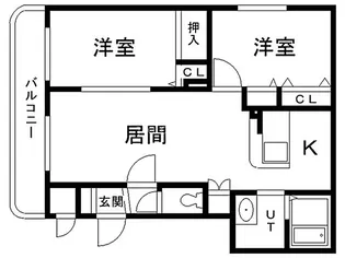 ノースコート23【3階】の間取り