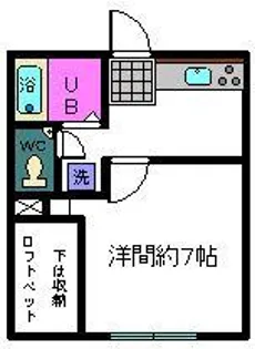 ハイツアナベル【1階】の間取り
