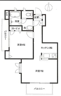 パウロニア66【1階】の間取り