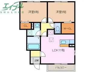 AIKA K【1階】の間取り