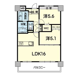 GRACE水前寺【4階】の間取り
