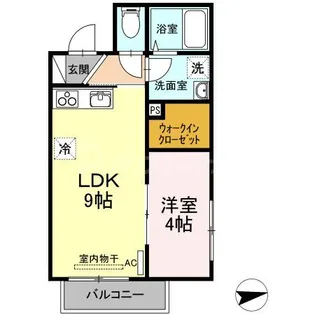 ラフィネサツキ【3階】の間取り