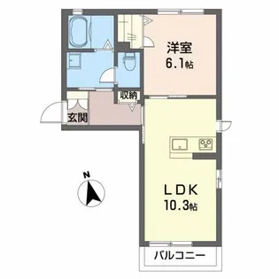 メゾン・ド・レーヴ【2階】の間取り