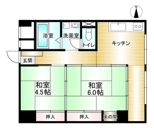 第二ニュー野毛山マンション【5階】の間取り