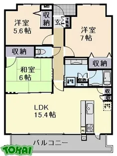 サンマンションアトレ松阪駅前【12階】の間取り