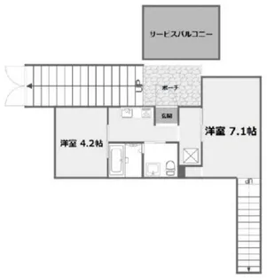 QUI E ORA【1階】の間取り