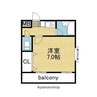 メゾン三松【4階】の間取り