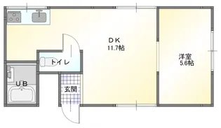 サニーハイツ【1階】の間取り