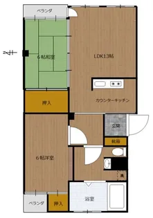エクセル新生 103【1階】の間取り