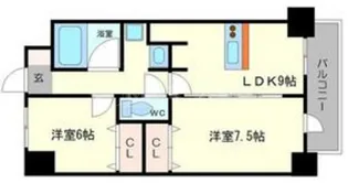 BGC難波タワー【7階】の間取り