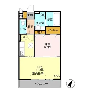 カンプノウ【1階】の間取り