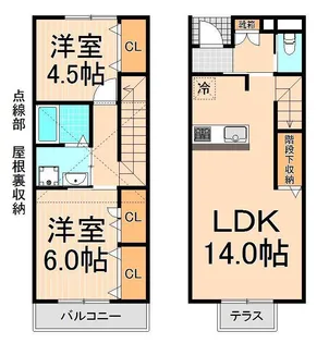 ローズベル【2階】の間取り