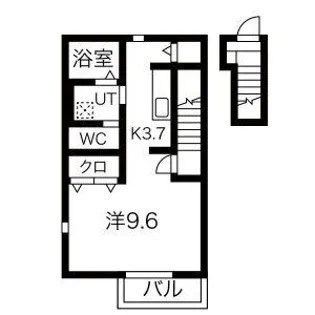 ミルト107 D棟【2階】の間取り