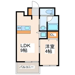 VINCENTE船場【6階】の間取り
