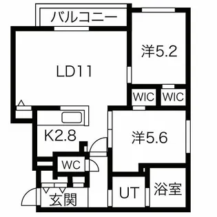 elise-L エリーゼ エル【3階】の間取り
