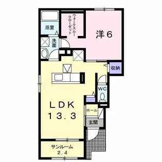 フィオーレ プリート I【1階】の間取り