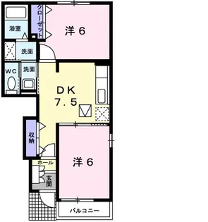 モルティVI【1階】の間取り