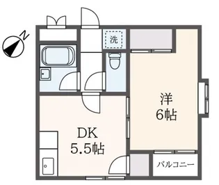 コーポ純【1階】の間取り