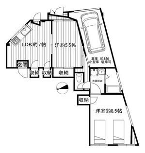 竹中ビル【1階】の間取り