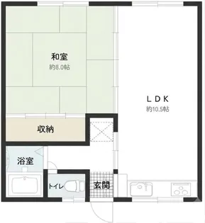 カルム鳥屋部【1階】の間取り