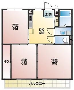 グリンピア条南【2階】の間取り