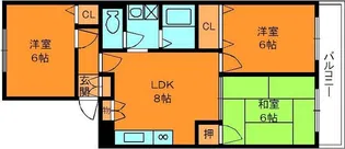 グリーンヒルズ2【1階】の間取り