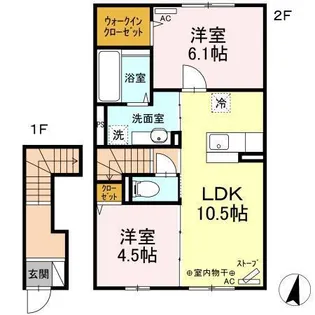 バローロ(むつ市)【2階】の間取り