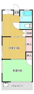 ガーデンハイツ西山【2階】の間取り
