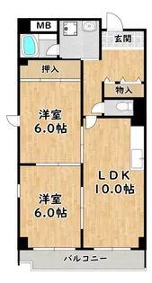 グレイスケヤムラ【5階】の間取り