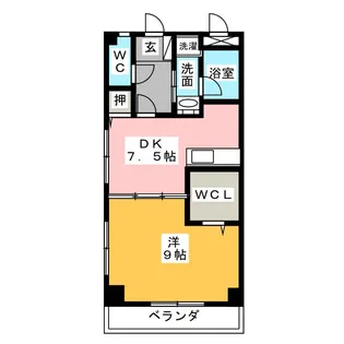 アゼリア東幸 B【2階】の間取り