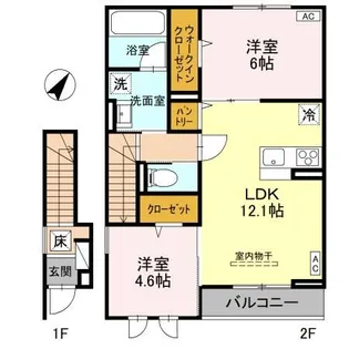 ヴィラ コンフォート【2階】の間取り