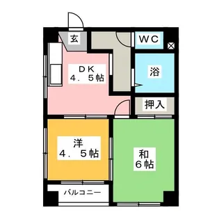 CROWN【2階】の間取り