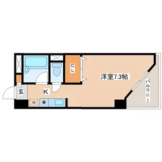 ホワイトキャッスル宮城野II【4階】の間取り